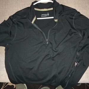 Smart wool moc neck jacket